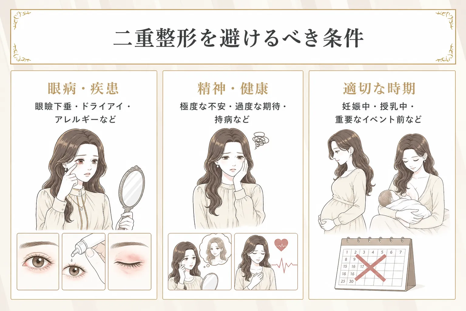 二重整形をしない方がいい人の特徴
